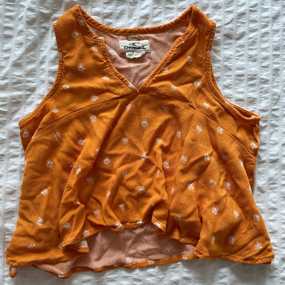 O'Neill Orange Printed Tank Top